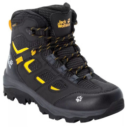 Dječja obuća Jack Wolfskin Vojo Texapore Mid K crna/žuta black / burly yellow