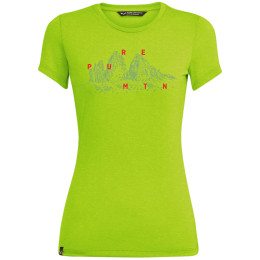Ženska majica Salewa Graphic Dri-Rel W S/S Tee zelena TendershotMelange