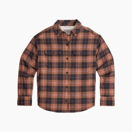 Ženska košulja Royal Robins W Vista Flannel Shacket smeđa/narančasta Tawny Alpine Pld