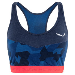 Sportski grudnjak Salewa Cristallo Warm Amr W Sport Top plava NavyBlazer