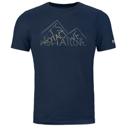 Muška majica Ortovox 185 Merino Protact Ts M plava