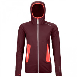 Ženska dukserica Ortovox W's Fleece Light Hoody crvena