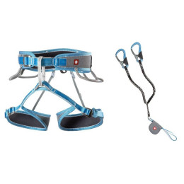 Samoosiguravajući komplet (via ferrata set) Ocún Via Ferrata Twist Tech Eco Captur Lite Swivel Set siva/plava Grey / Blue