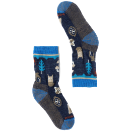 Dječje čarape Smartwool Kids' Hike Light Cushion Critter Cache C tamno plava Deep Navy