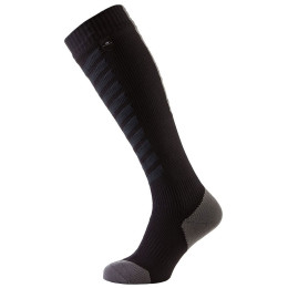 Vodootporne čarape SealSkinz MTB Thin Knee crna Black/Anthracite/Charcoal