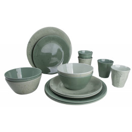 Set posuđa Bo-Camp Mix & Match 16 100% Melamine zelena