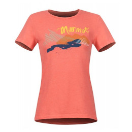 Ženska majica Marmot Wm's Esterel Tee SS crvena FlamingoHeather