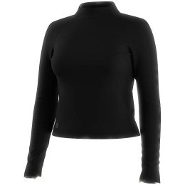 Ženska funkcionalna majica Smartwool Women's Active Merino Movement Mock Neck crna Black