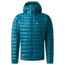 Muška jakna Haglöfs L.I.M Down Hood II svijetlo plava Deep Teal/Mountain Teal