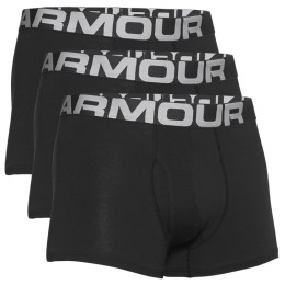 Muške kratke hlače Under Armour Charged Cotton 3in 3 Pack crna Black/Black/Black