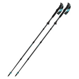 Trekking štapovi Fizan Ultrax Carbon crna/plava light blue