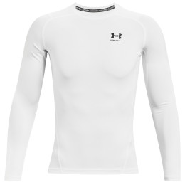 Muške funkcionalne majice Under Armour HG Armour Comp LS bijela White/Black