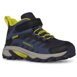 Dječja obuća Merrell Moab Speed 2 Mid A/C Wtpf plava/žuta navy/hi viz