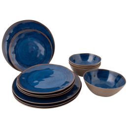 Set posuđa Bo-Camp Tableware Halo 12 pcs tamno plava Blue