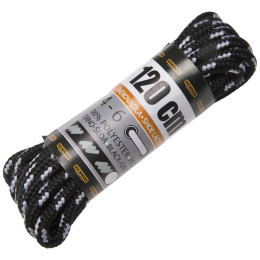 Vezice za cipele Bennon Laces Black-Grey Box 120 cm
