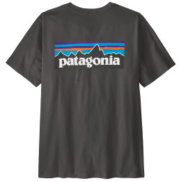 Muška majica Patagonia P-6 Logo T-Shirt crna Ink Black