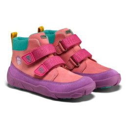 Dětské barefoot boty Affenzahn Low Boot Leather Friendy Owl Ljubičasta Owl