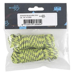 Uže za šator Bo-Camp Reflective Nylon Guy Rope 3mm žuta Yellow