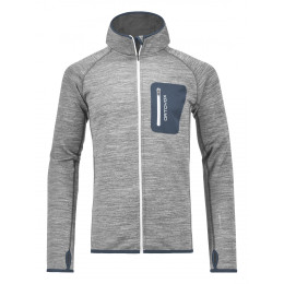 Muška dukserica Ortovox Fleece Melange Hoody svijetlo siva GrayBlend