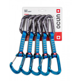 Karabiner za penjanje Ocún HAWK QD Combi PA 16mm/10cm/5pc plava Blue