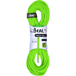 Uže za penjanje Beal Virus 10 mm (60 m) zelena SolidGreen