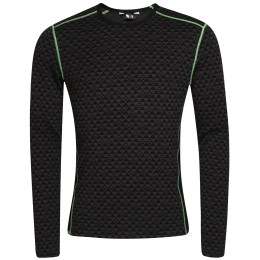 Muške funkcionalne majice Zulu Merino 240 Long crna/zelena Black/Green