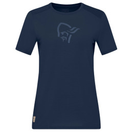Ženska majica Norrona femund equaliser merino T-shirt tamno plava Indigo Night