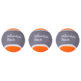 Igračka za psa Mountain Paws Dog Tennis Balls, 3 Pack narančasta/siva Oarnge