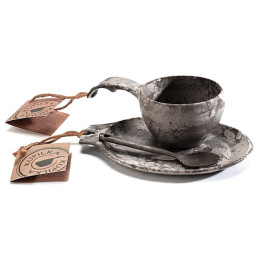 Poklon set  Kupilka Kuksa 210 ml + tanjir + žlica crna