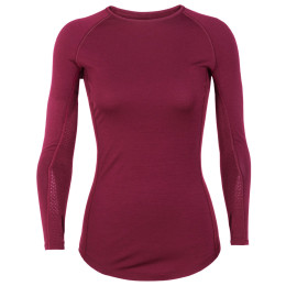 Ženska termo majica Icebreaker 200 Zone LS Crewe boja vina