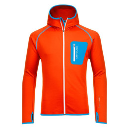 Muška dukserica Ortovox Merino Fleece Hoody narančasta CrazyOrange