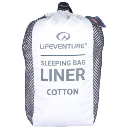 Umetak za vreću za spavanje LifeVenture Cotton Sleeping Bag Liner, Rectangular