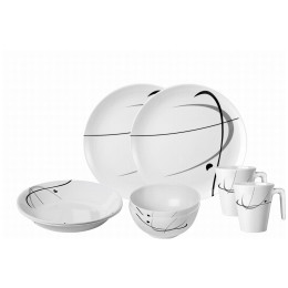 Set posuđa Brunner Set tête-à-tête Serenade 8 pcs bijela