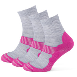 Čarape Zulu Merino Women 3-pack siva/žuta