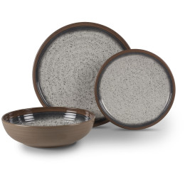 Set posuđa Kampa Farmhouse - 12 kom smeđa