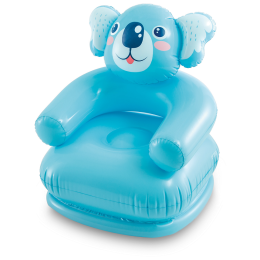 Stolica na napuhavanje Intex Happy Animal Chairs plava blue