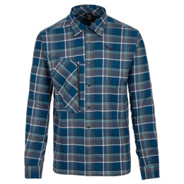 Muška košulja Salewa Fanes Flannel 4 Pl M L/S Srt. plava/bijela MPoseid/Ombre/White