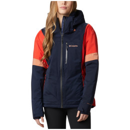 Ženska jakna Columbia Snow Diva Insulated Jack plava / crvena DarkNocturnalBoldOrangeNovaPink