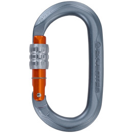Karabiner Skylotec Obx SG (screw gate) siva/narančasta Titanium/Orange/Titanium