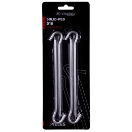 Set za nevidljivo spajanje Trimm kolík SOLID-PEG - D18 - sada 4 ks srebrena silver