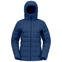 Ženska jakna od perja Norrona femund down700 Zip Hood tamno plava Indigo Night