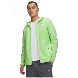 Muška jakna Under Armour Velociti Pro Storm Jacket svijetlo zelena Lumos Lime / / Reflective
