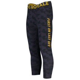 Muške hlače Mons Royale Shaun-off 3/4 Legging siva/žuta IronCamo