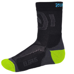 Dječje čarape Elbrus Kabru JR crna/zelena Black/DarkGrey/Turquise/AppleGreen