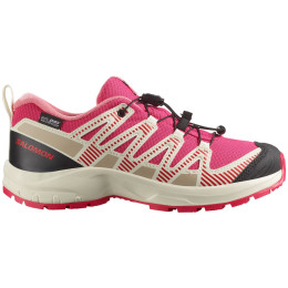 Dječja obuća Salomon Xa Pro V8 Waterproof crvena Rouge Red / Vanilla Ice / Flamingo Pink