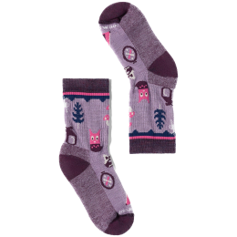 Dječje čarape Smartwool Kids' Hike Light Cushion Critter Cache C Ljubičasta Purple Dawn