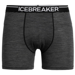 Muške bokserice Icebreaker Mens Anatomica Boxers crna/siva GritstoneHthr