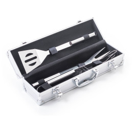 Pribor za roštilj G21 set od 3 komada u aluminijskoj kutiji