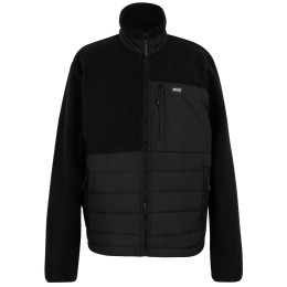 Muška jakna Regatta Frankie Borg Hybrid crna Black