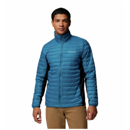 Muška jakna Columbia Powder Pass™ Hybrid Jacket plava Phoenix Blue, Black